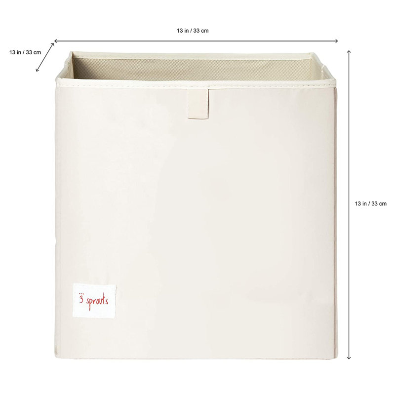 Orange Fox Foldable Fabric Storage Cube for Kids