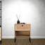Table d'appoint en bouleau Coastal Modern