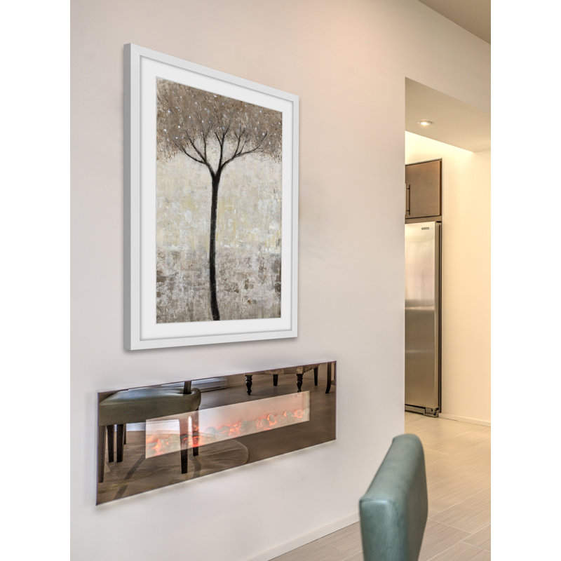 « tall tree fleuri », reproduction d’art encadrée, H 18 po x l 12 po