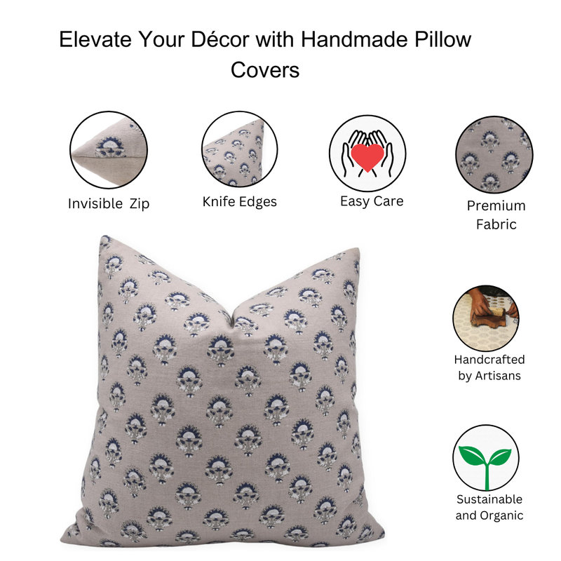 Linen Square Indoor/Outdoor Pillow Cover, 22" x 22"