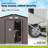 7 ft. W x 4 ft. D Stainless Steel Tool Shed-98202124-98202133