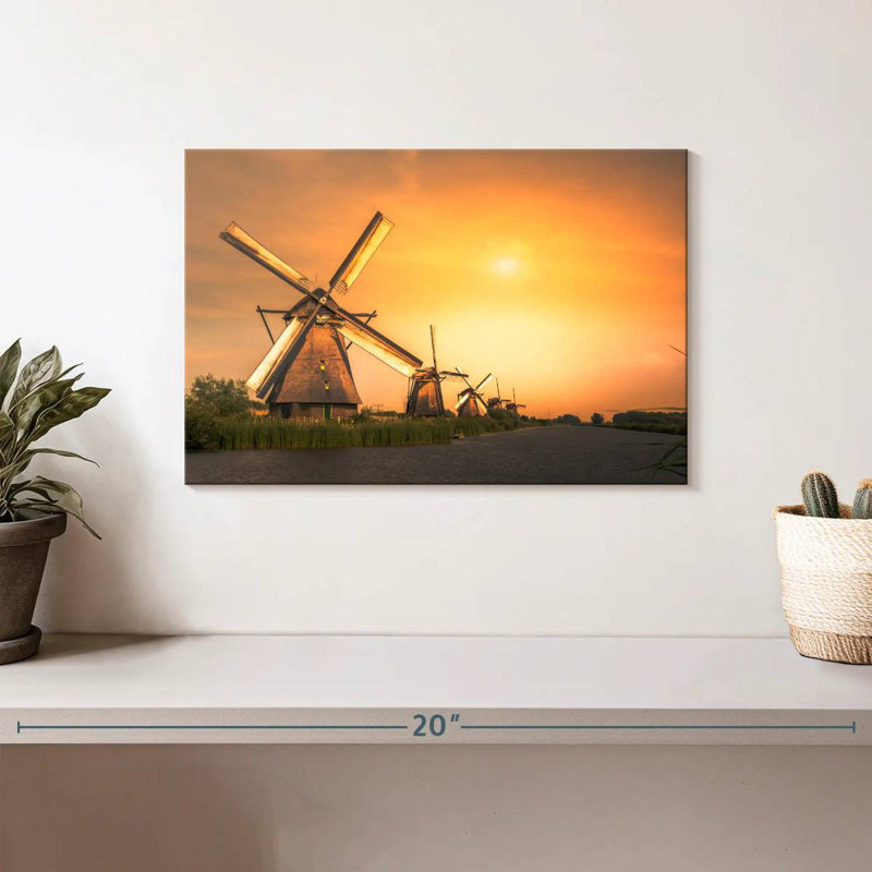 Moulin à vent hollandais Alvord, H 8 po x l 12 po