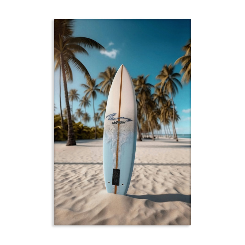 Planche de surf debout Coastal Blur, debout par LSR Design Studio, H 24 po x l 16 po