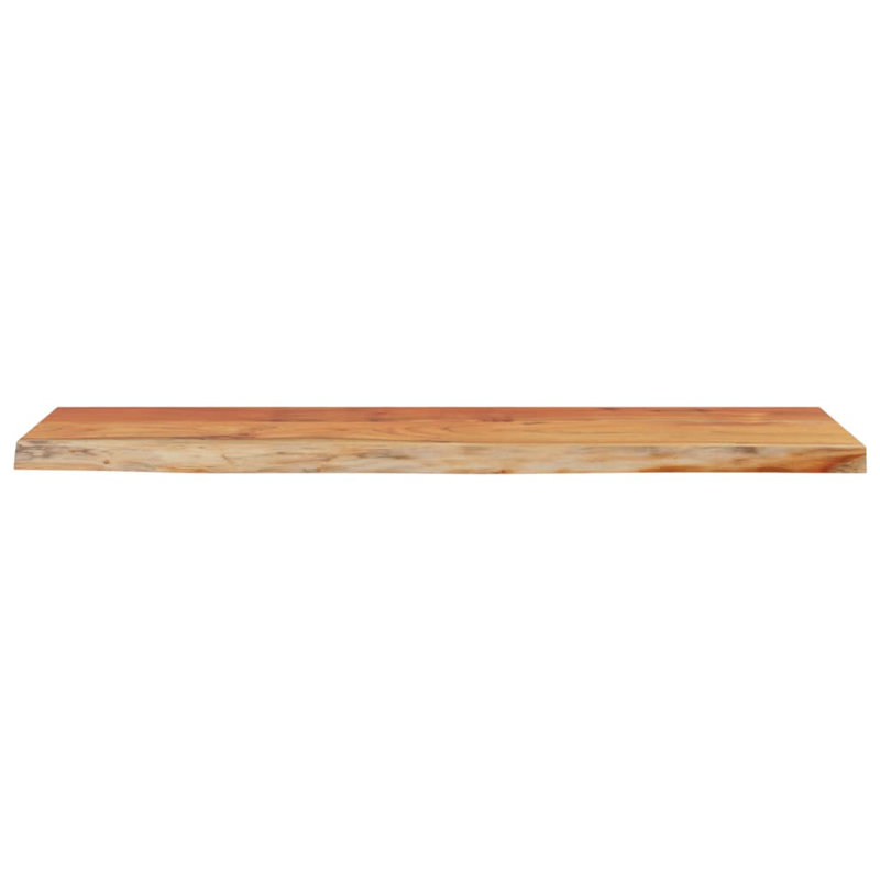 vidaXL Wall Shelf Natural wood Solid acacia wood, 1.5" H x 47.2" W x 11.8" D
