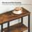 Dadash 29.5" Small Console Table with Metal Mesh Shelf-1533936136