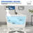 47" L x 27" W Modern Rectangular Freestanding Soaking Acrylic Small Bathtub with Integrated Seat, Non-Slip in Compact Bathrooms-64524318
