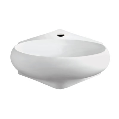 Whitehaus 13.75'' Vitreous China Oval Bathroom Sink