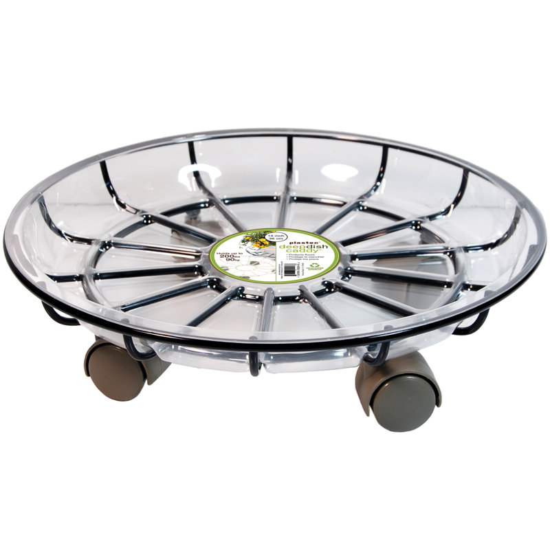 Metal Caddy Plant Stand, 17"
