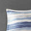 Ensemble de literie 8 pièces très grand / très grand bleu. Rayures aquarelle. . Comprend l'édredon, les taies décoratives, les oreillers, la courtepointe et les taies décoratives. Facile à nettoyer avec un édredon lavable à la machine et très grand. Bleu. Lavable pour-118742918-118742919