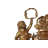 Eclectic Quartz movement / Crystal Clock in Gold