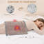 Coussin chauffant de massage pour le dos, le cou et les épaules - Coussin chauffant de massage lesté avec vibration, tapis électrique avec 3 niveaux de chauffage et 9 modes de massage, coussin chauffant avec masseur