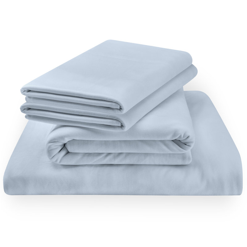 Tempur-Rayon from Bamboo Sheet Set, Full/Double Sheet Set /1 Fitted Sheet/2 Pillowcase, Sleepy Blue