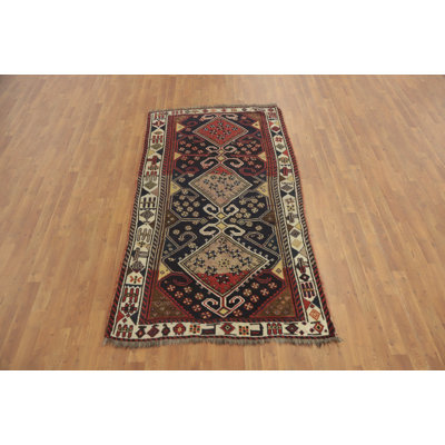 Antique Vegetable Dye Traditional Rug 4x7