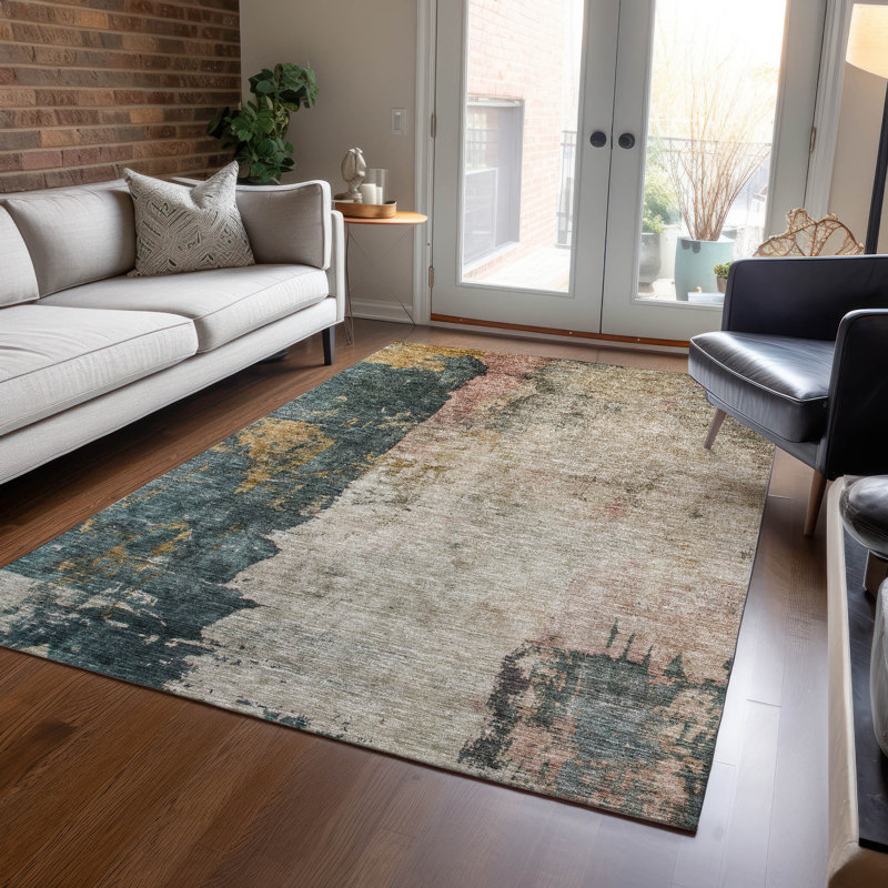 Tapis intérieur / extérieur brun Califa , 5' x 7'6"