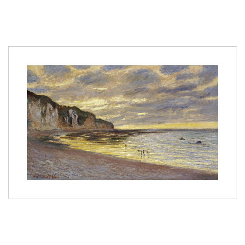 «Pointe De Lailly Maree Basse» par Claude Monet, impression giclée encadrée, H 20,33 po x l 29,5 po