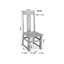 46cm H Solid Wood Side Chair
