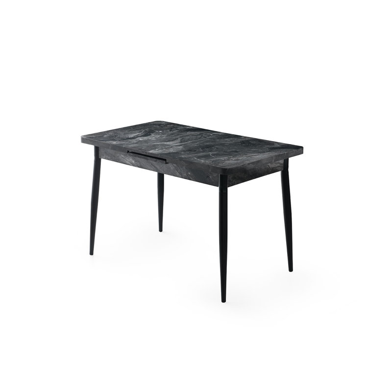Taneytown 70 cm Extendable Rectangular Dining Table, Grey
