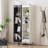 Tall Bookcase - Modern Storage Cabinet with Adjustable Glass Display Shelf and Drawer-158529412