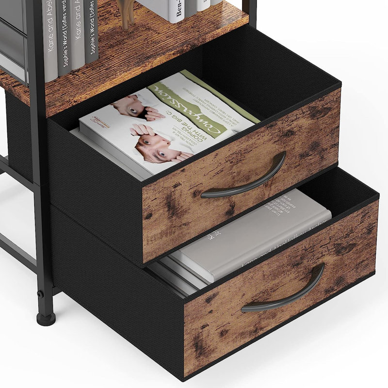 Dezere 2 - Drawer End Table, Brown