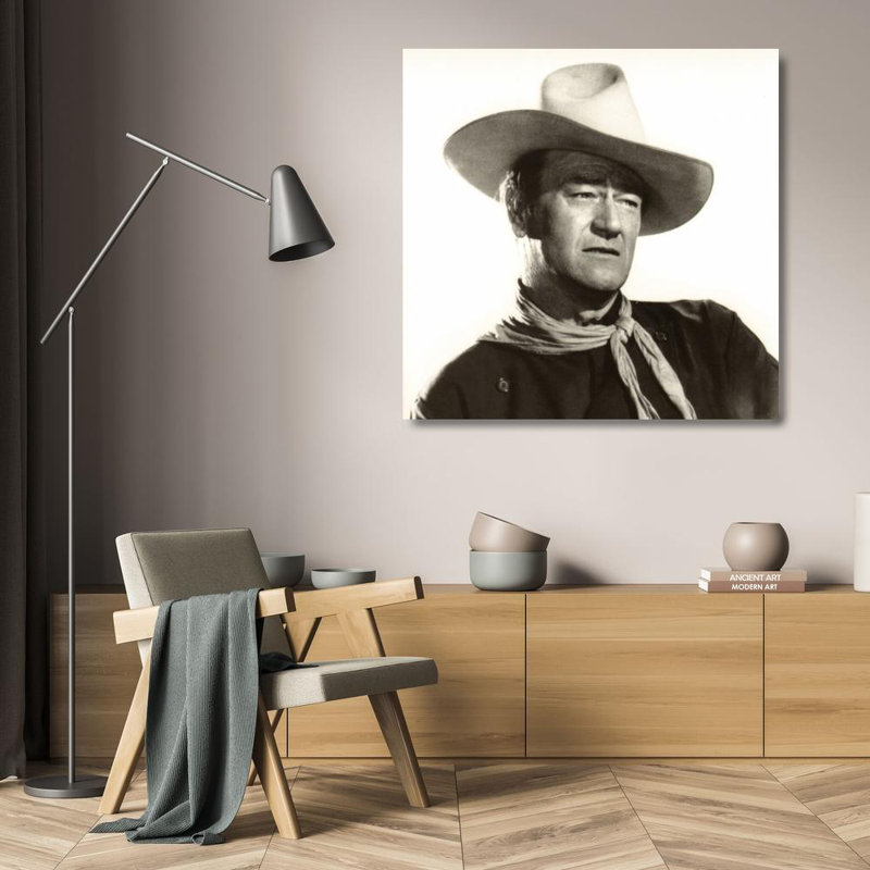 John Wayne, 20" H x 20" W