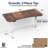 63" x 32" Electric Desk with Touch Screen Memory Controller, 2E1B Series-93691330