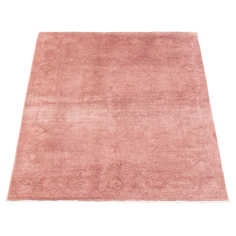 Tapis mauve vibrant unique noué à la main 3 pi 11 po x 5 pi 7 po