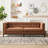 91'' Chenille Velvet Living Room Sofa-221011651
