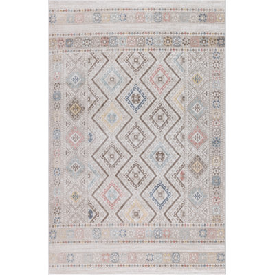Machine Washable Alden Beige/Ivory Rug