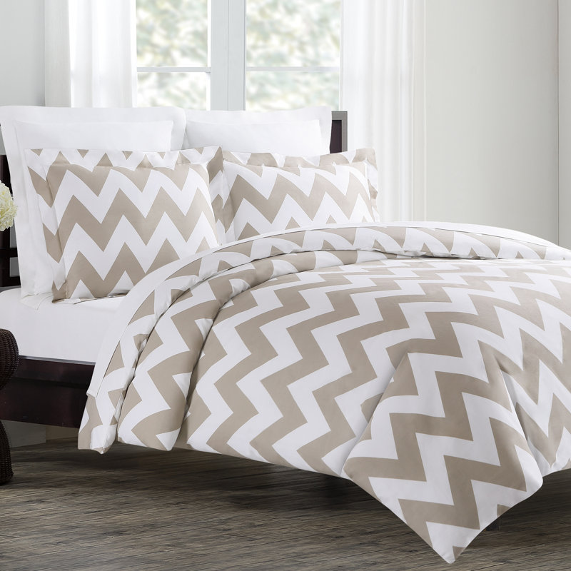 Ensemble de housse de couette , Double / Grand, Taupe