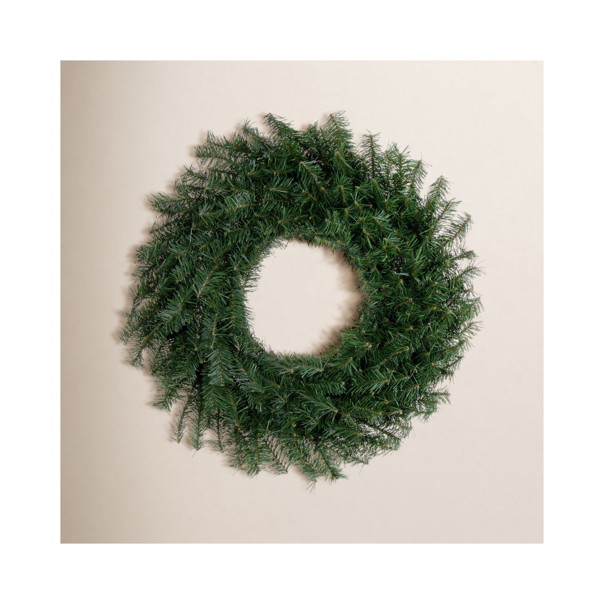 Artificial Canadian Pine Wreath Unlit, 30" H x 30" W x 3" D