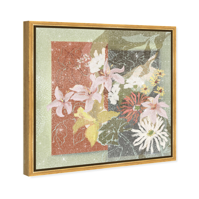 Parts Of Me Print by Oliver Gal, 17"H x 17"W, Gold Floater Frame