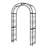 Scendor 83.8" H X 48.8" W Heavy Duty Iron Arbor, Rose Garden Arch for Outdoor Climbing Plants
