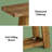 Rustic Solid Wood Two-Tier Farmhouse Console Table