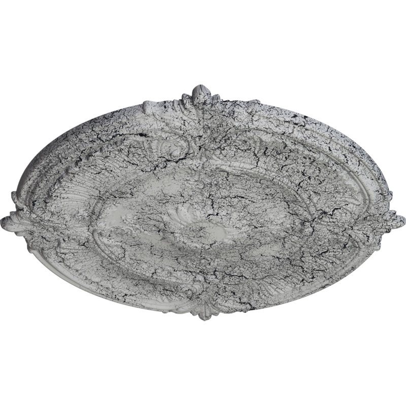 Plafonnier à feuilles d'acanthe Endurathane Attica, DO 30 1/8 po x P 1 1/2 po (convient aux auvents jusqu'à 3 1/4 po)
