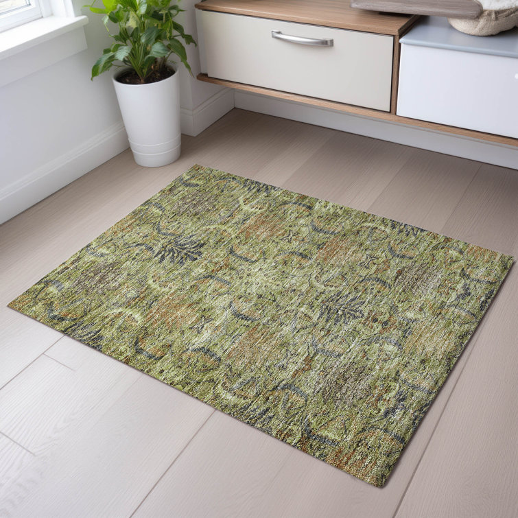 Premium Machine Washable Dahl AMF1082 Damask Rug