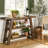 Solid Wood Console Table, 47.24" Long Farmhouse Entryway Table With 3-tier Shelves-702159140