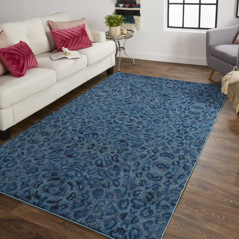 Floral Indoor Rug, Rectangle 4'3" x 6'3"