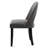 Modern Fabric Upholstered Dining Chairs with Curved High Back and Solid Wood Legs-1540862375-1540862374