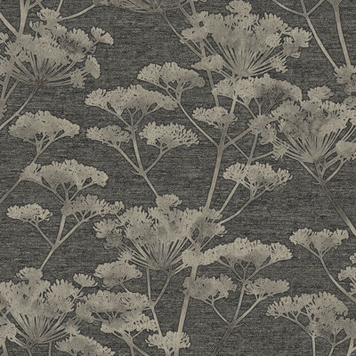 Floral Metallic Wallpaper Double Roll