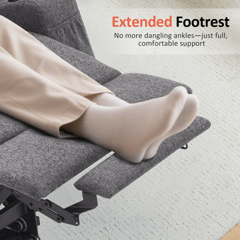 Petit fauteuil inclinable électrique Antaysia, Gris foncé