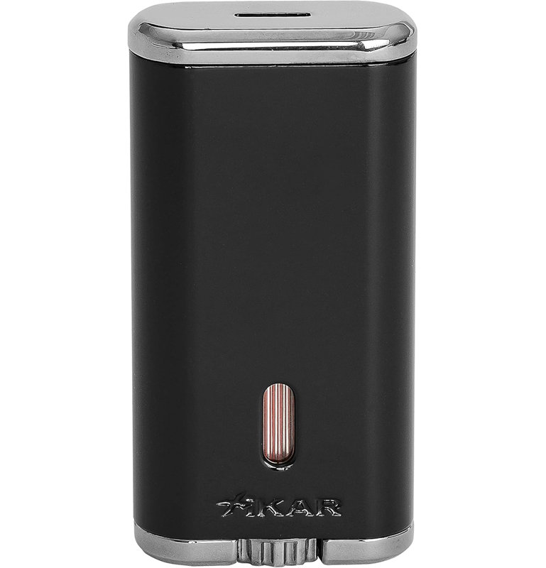 Xikar Verano Flat Flame Cigar Lighter, Black