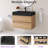 30" Wall-Mounted  Bathroom Vanity With Black Solid Surface Basin-813887019