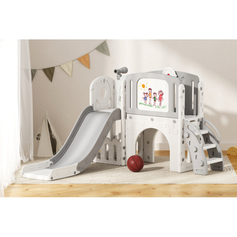 Ensemble de jeu 9 en 1 pour tout-petits pour enfants de 1 an et plus avec planche à dessin, Gris