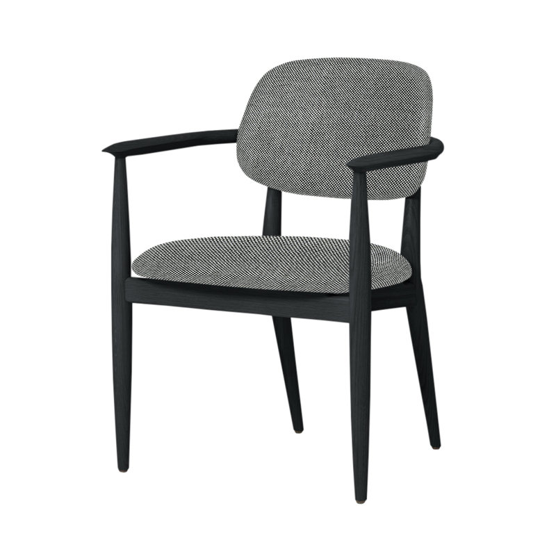 Slow Arm Chair, Gray Oak, L493 Sanfor Putty 3479