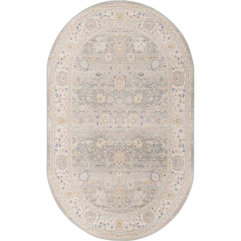 Lunnelle Oriental Indoor Rug, Oval 5' x 8'