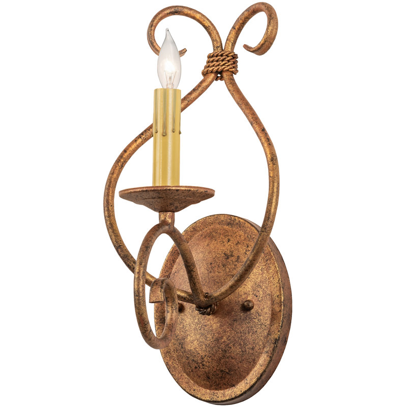 Aneika Steel Candle Wall Light