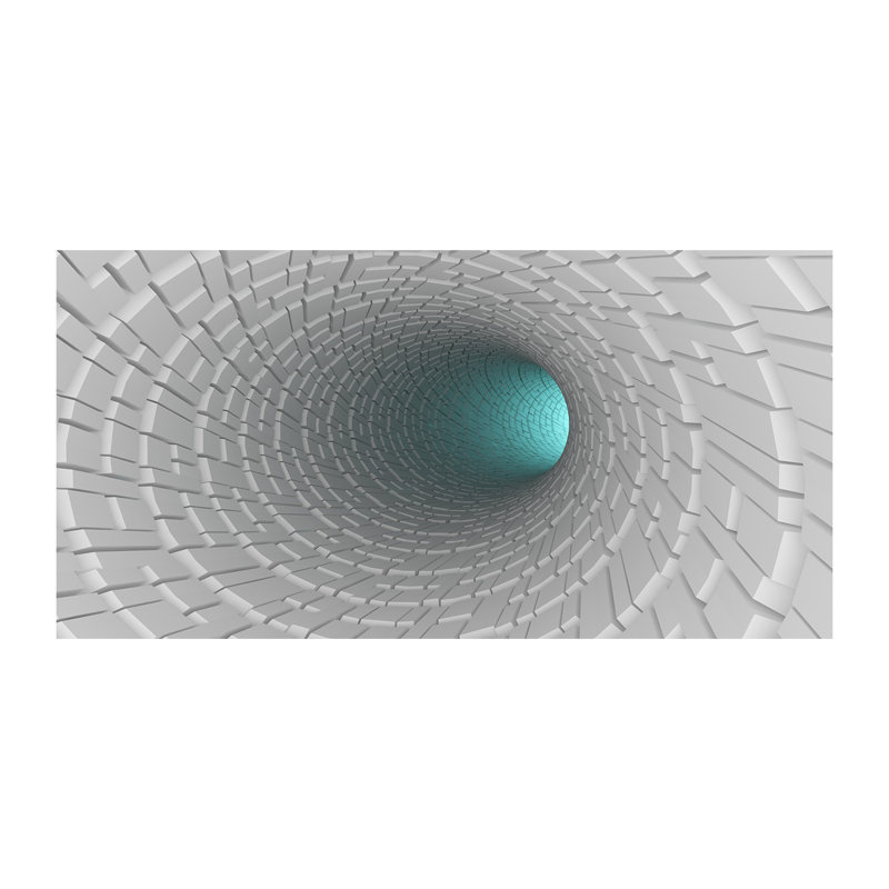 3D Tunnel - Wrapped Canvas Print