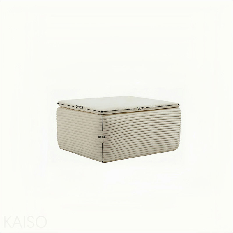 Repose-pieds repose-pieds, coussin lavable amovible, Beige