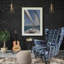 Velvet Wingback Chair