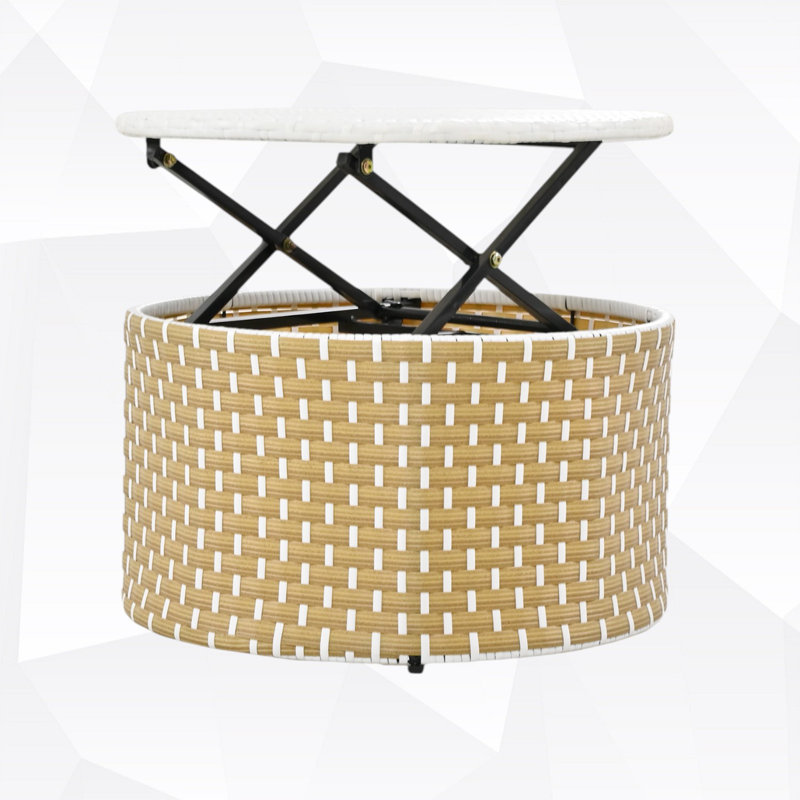 Ensemble de conversation d'extérieur 350 personnes avec coussins Peristera, Jaune, Beige